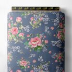 Rose flower style with pink,green colors