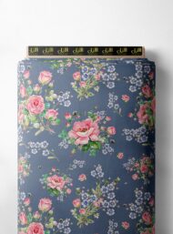 Rose flower style with pink,green colors