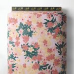 Petal flower style with pink,green colors