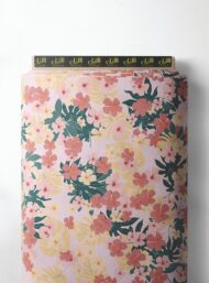 Petal flower style with pink,green colors