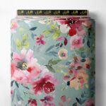 Petal flower style with pink,green colors