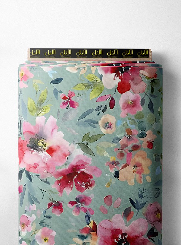 LAI02-0445_1-1.jpg Petal flower style with pink,green colors - Image 1