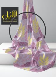 Leaf flower style with purple,yellow colors - Image 2