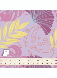 Leaf flower style with purple,yellow colors - Image 5