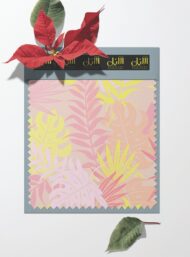 Leaf flower style with pink,yellow colors - Image 6
