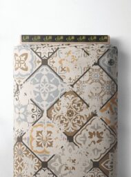 Flower classic style with brown,grey colors