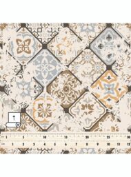 Flower classic style with brown,grey colors - Image 5