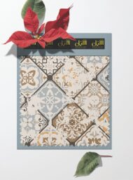 Flower classic style with brown,grey colors - Image 6