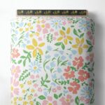 Bloom flower style with pink,yellow colors