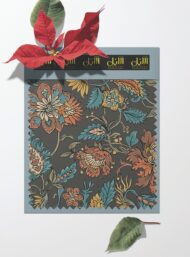 Leaf flower style with blue,orange colors - Image 6