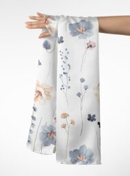 Bloom flower style with blue,pink colors - Image 3