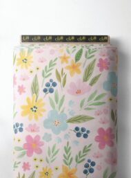 Petal flower style with pink,yellow colors