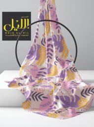 Leaf flower style with purple,yellow colors - Image 2