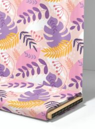 Leaf flower style with purple,yellow colors - Image 4