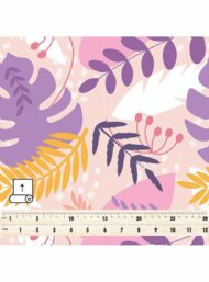 Leaf flower style with purple,yellow colors - Image 5