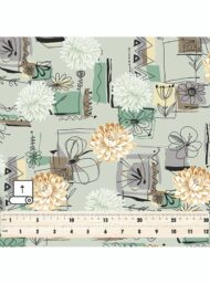 Bloom flower style with green,yellow colors - Image 5