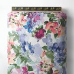 Bloom flower style with pink,purple colors