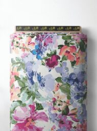 Bloom flower style with pink,purple colors