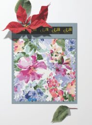 Bloom flower style with pink,purple colors - Image 6