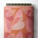 Leaf flower style with pink,red colors