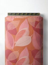 Leaf flower style with pink,red colors