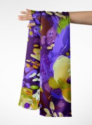 Bloom flower style with purple,yellow colors - Image 3