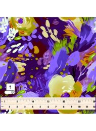 Bloom flower style with purple,yellow colors - Image 5