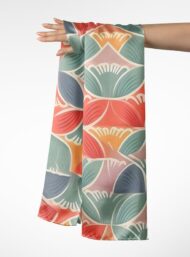 Petal flower style with red,green colors - Image 3