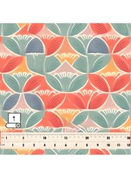 Petal flower style with red,green colors - Image 5