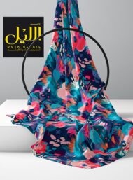 Bloom flower style with blue,pink colors - Image 2