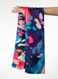 Bloom flower style with blue,pink colors - Image 3