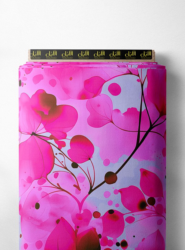 LAI02-0482_1-1.jpg Leaf flower style with pink,green colors - Image 1