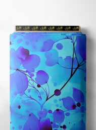 Leaf flower style with blue, purple colors