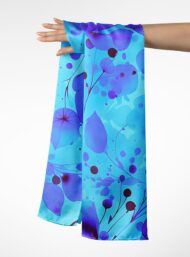 Leaf flower style with blue, purple colors - Image 3