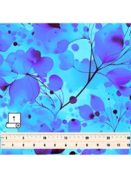 Leaf flower style with blue, purple colors - Image 5