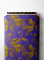 Petal flower style with purple, orange colors