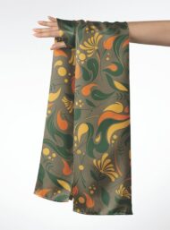 Leaf flower style with orange,green colors - Image 3