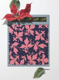 Leaf flower style with pink, black colors - Image 6