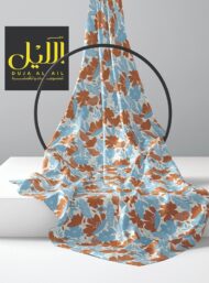 Bloom flower style with brown,blue colors - Image 2