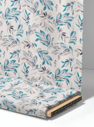 Leaf flower style with blue,grey colors - Image 4