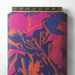 Bloom flower style with pink,blue colors