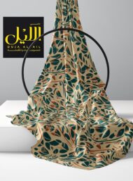 Leaf flower style with brown,green colors - Image 2