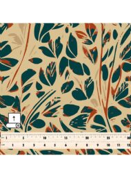 Leaf flower style with brown,green colors - Image 5