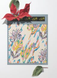 Leaf flower style with pink,green colors - Image 6