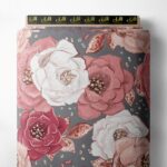 Petal flower style with pink,white colors