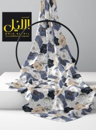 Petal flower style with white,blue colors - Image 2