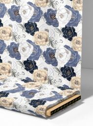 Petal flower style with white,blue colors - Image 4