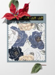 Petal flower style with white,blue colors - Image 6