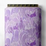 Bloom flower style with purple colors