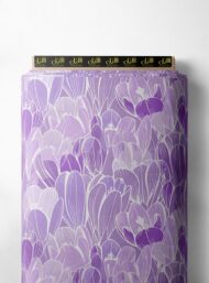 Bloom flower style with purple colors